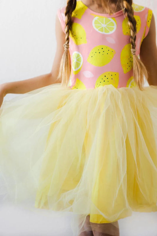 Lemon tutu tank dress