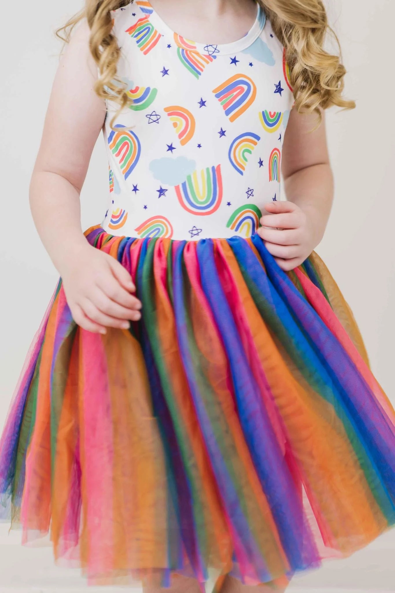 Rainbow Star tutu tank dress