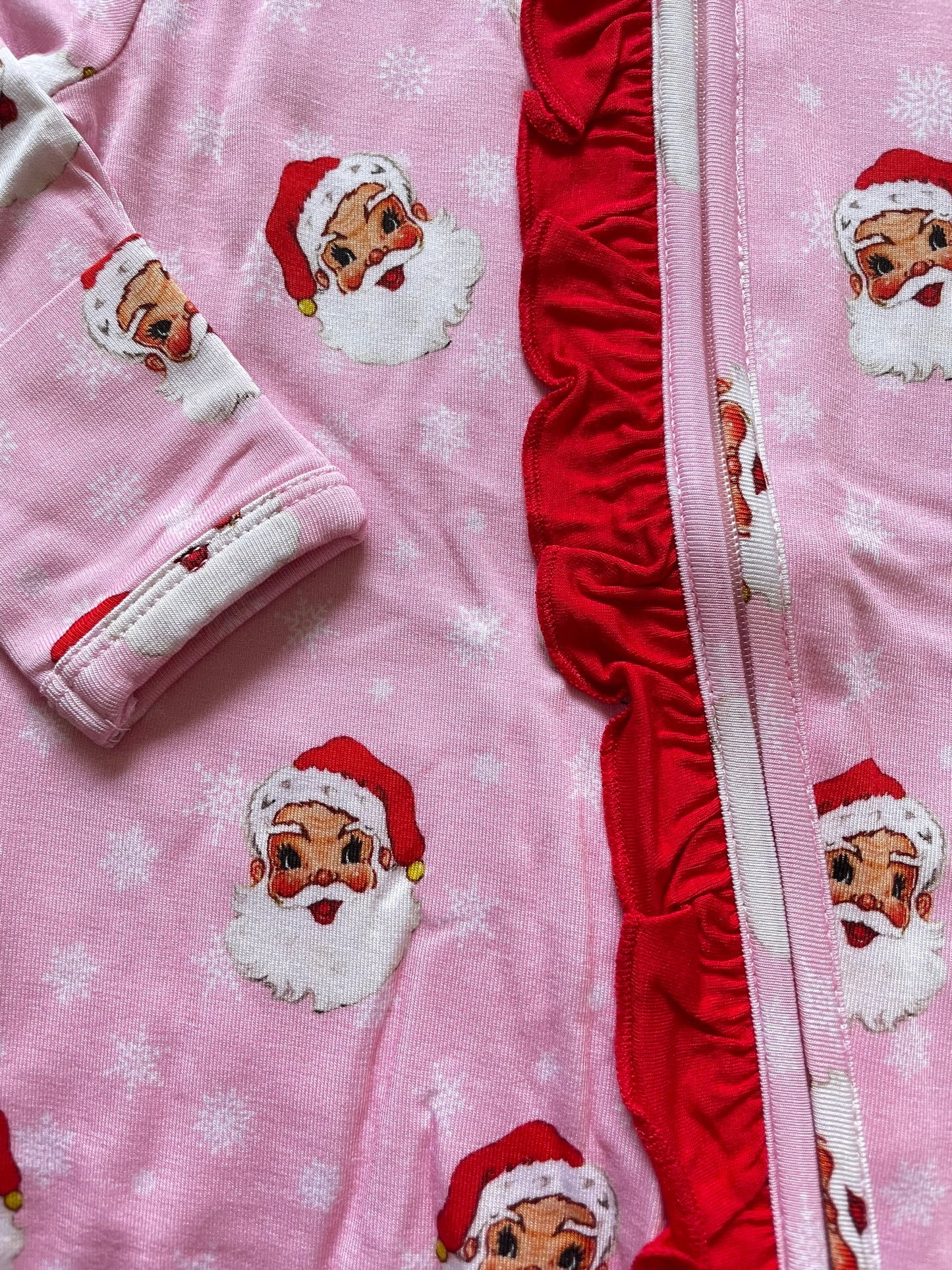 Pink vintage Santa zippy