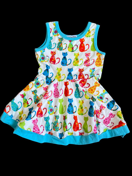 Colorful cat dress